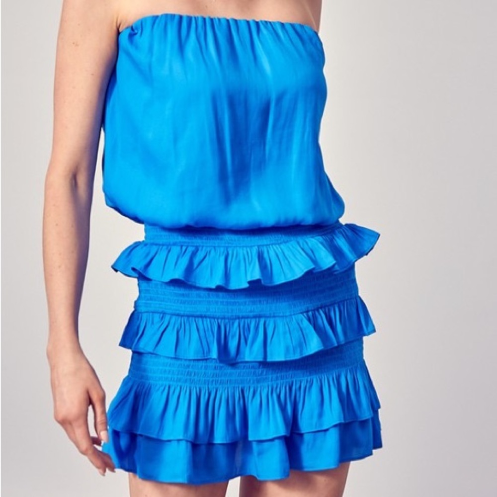 Beautiful Blue Summer Beach Dress